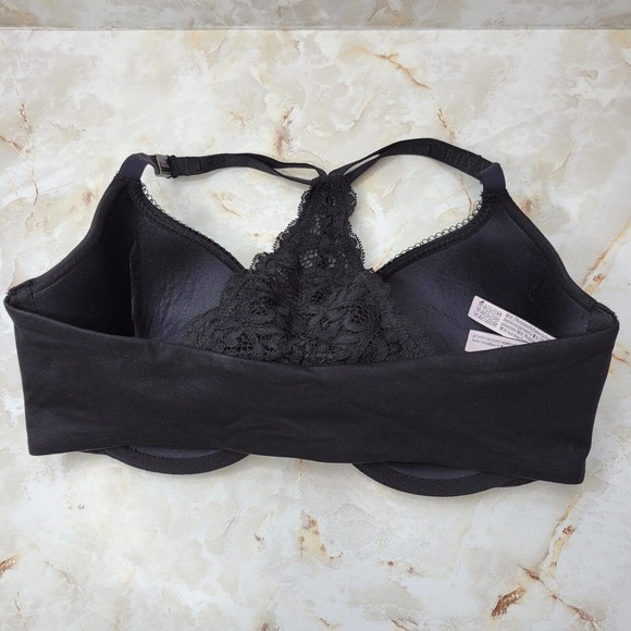 Victoria's Secret Lined Demi Bra 32DD Underwire Racerback Front Closure - Picture 2 of 4